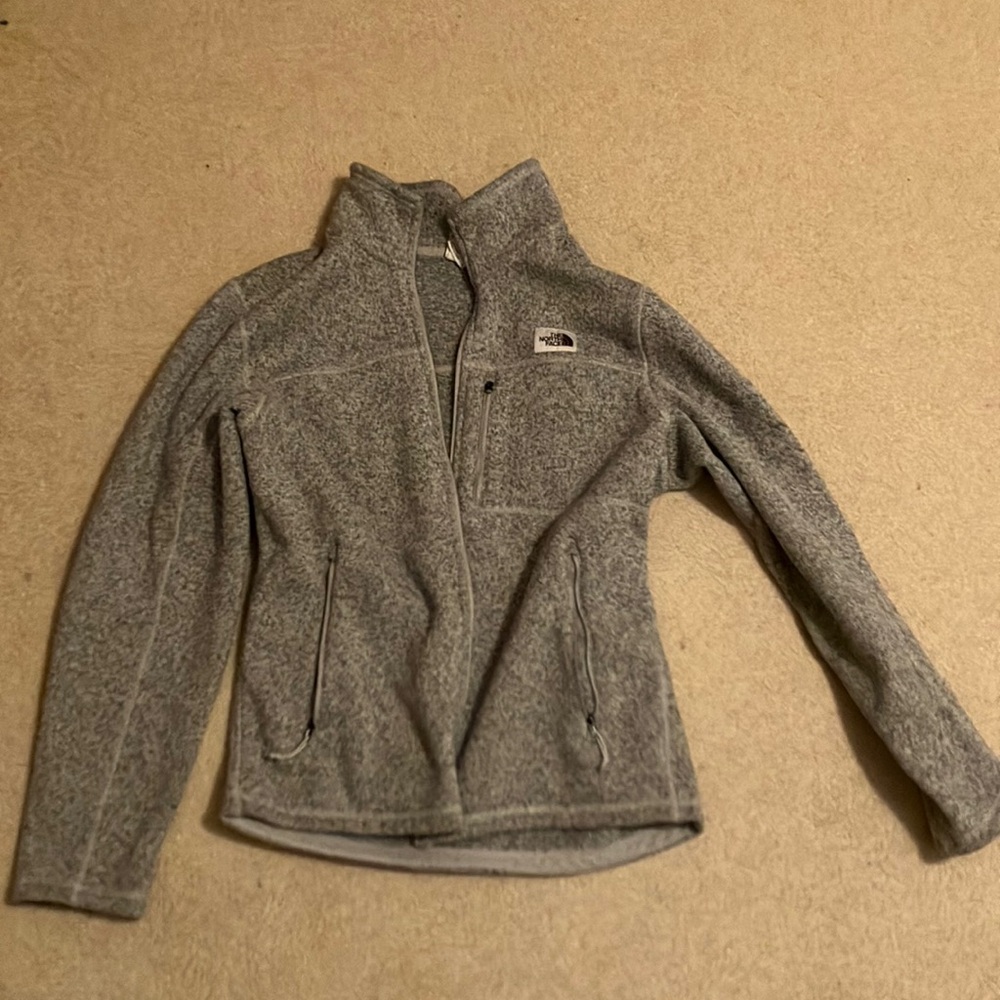 The North Face Heather Gray Fleece Jacket